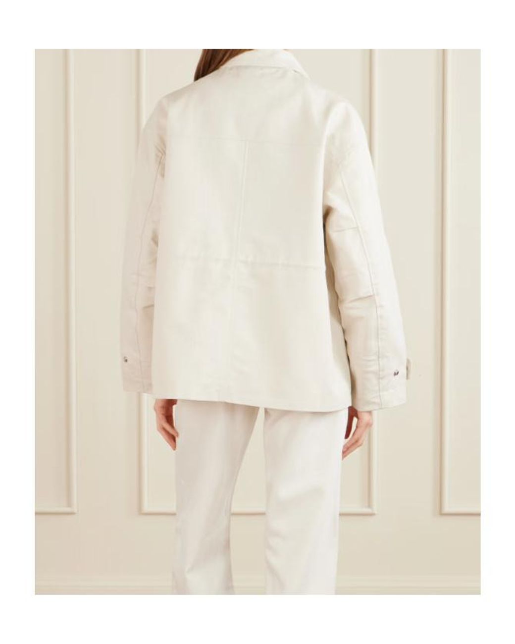 Agolde Natural High-Neck Casual Jacket