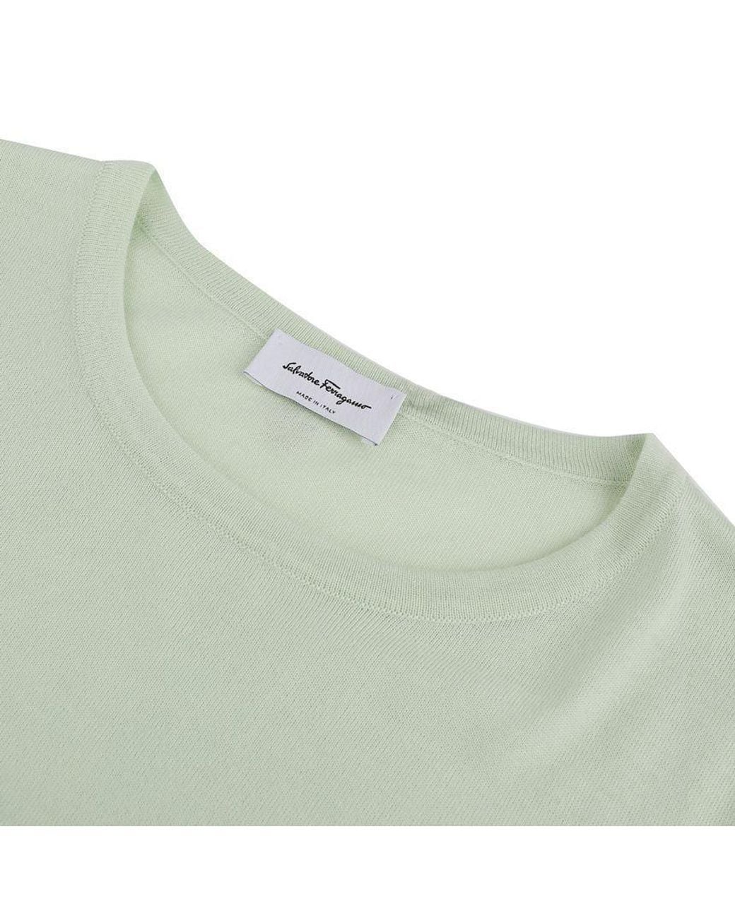 Ferragamo Green Round Neck Knit