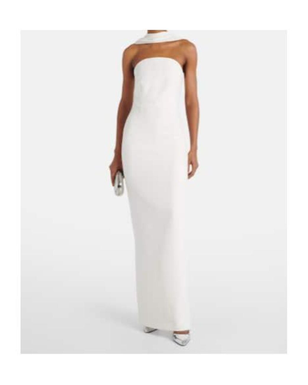 Roland Mouret White Sleeveless Dress