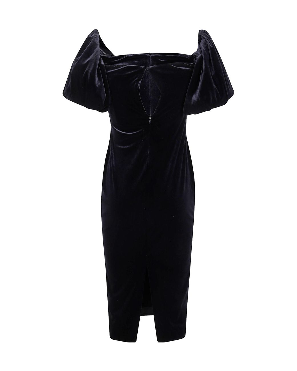 Ralph Lauren Black Lauren Flutter-Sleeve Shift Dress