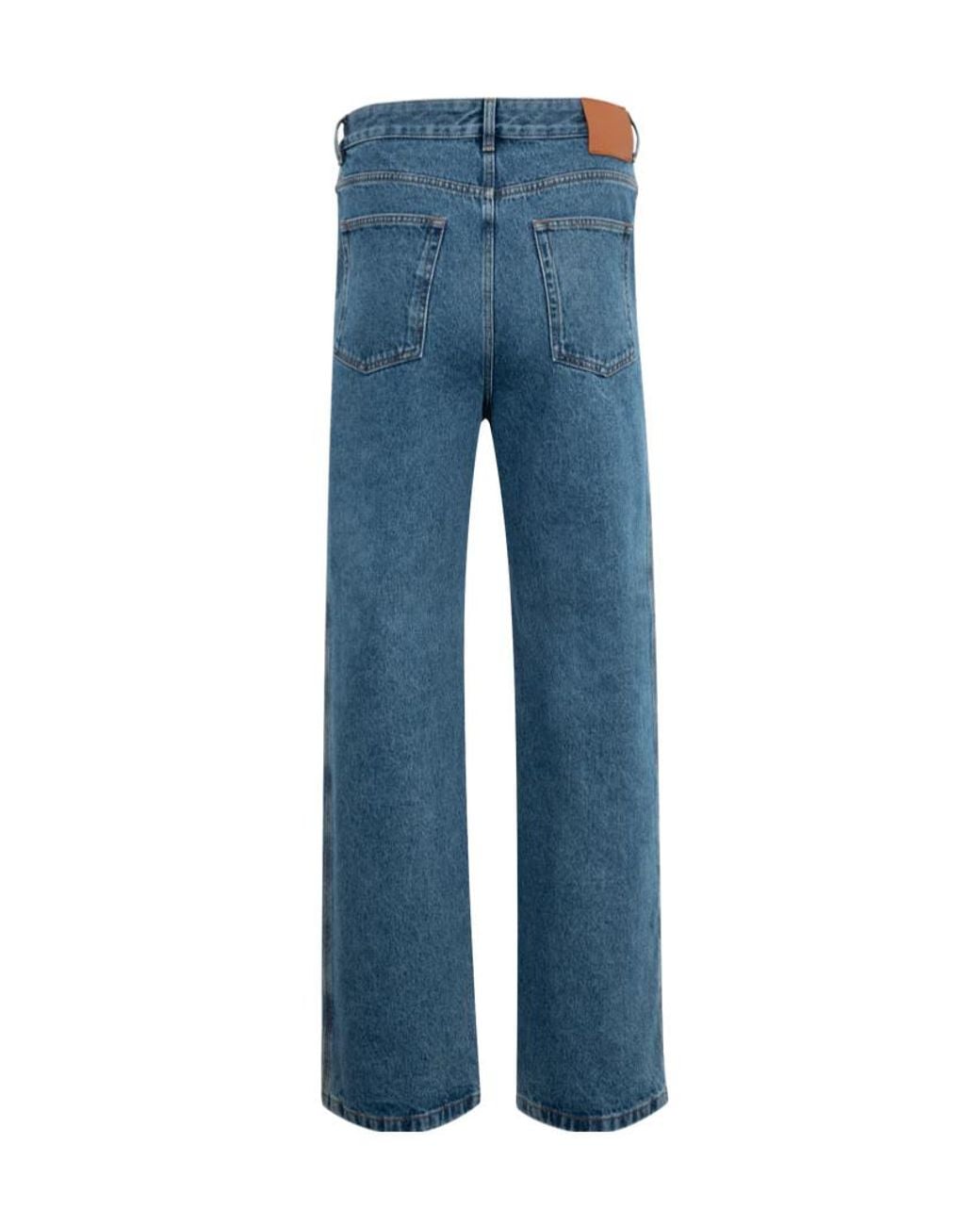 Loewe Blue Anagram Baggy Jeans for men