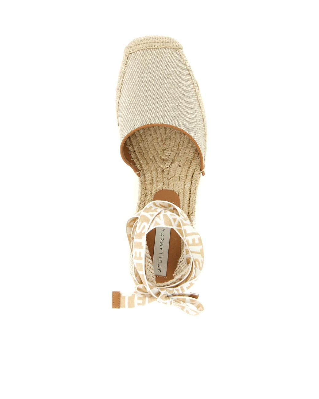 Stella McCartney Metallic Gaia Wedge Espadrilles
