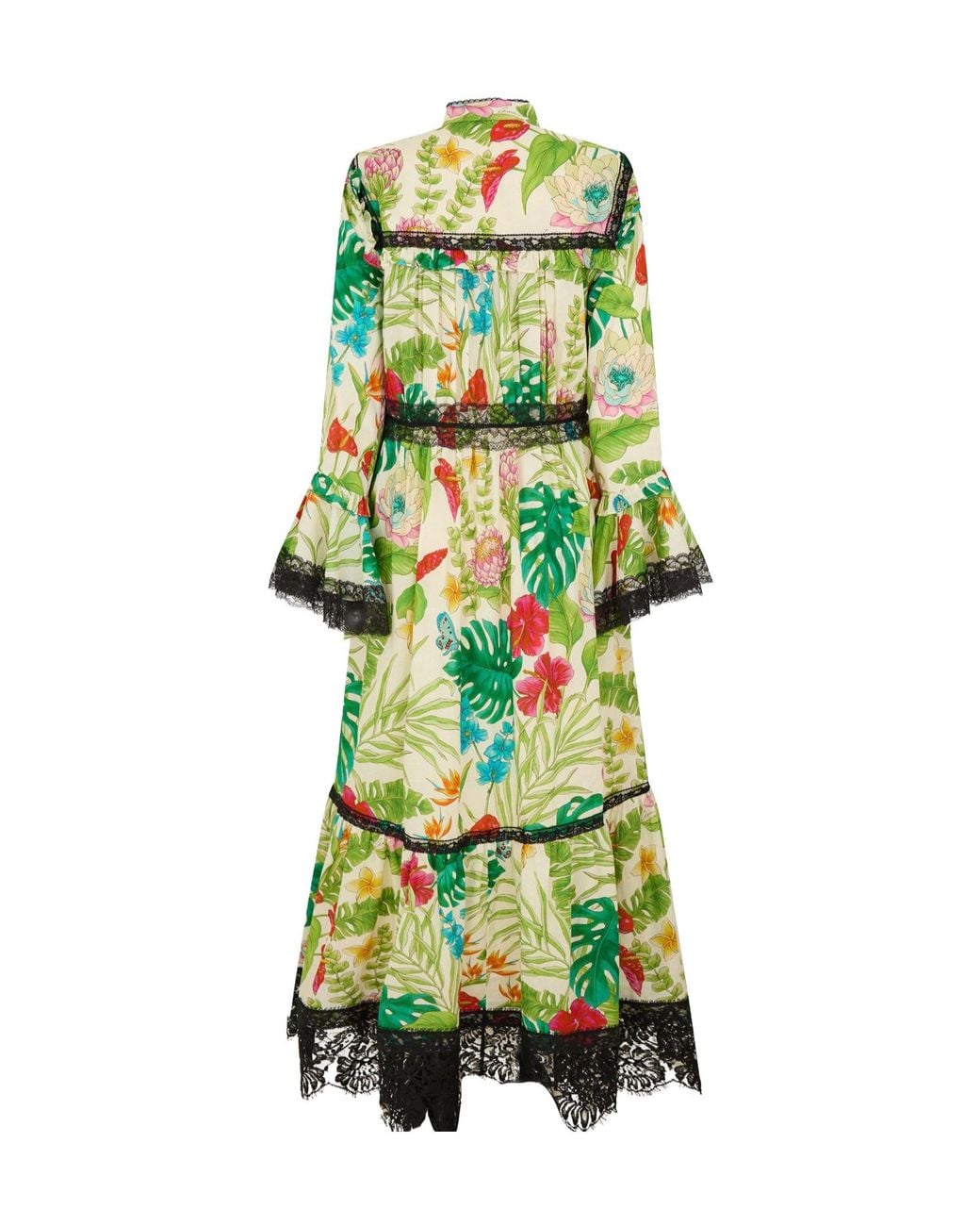Gucci Green Print Maxi Dress
