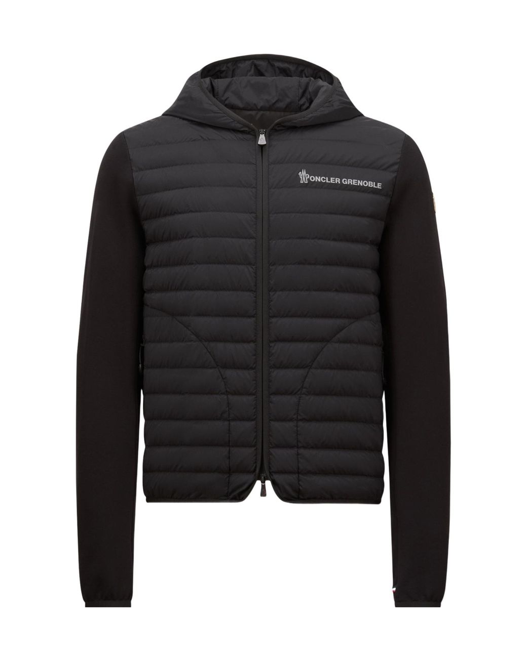 Moncler Black Grenoble Padded Zip-Up Hoodie for men