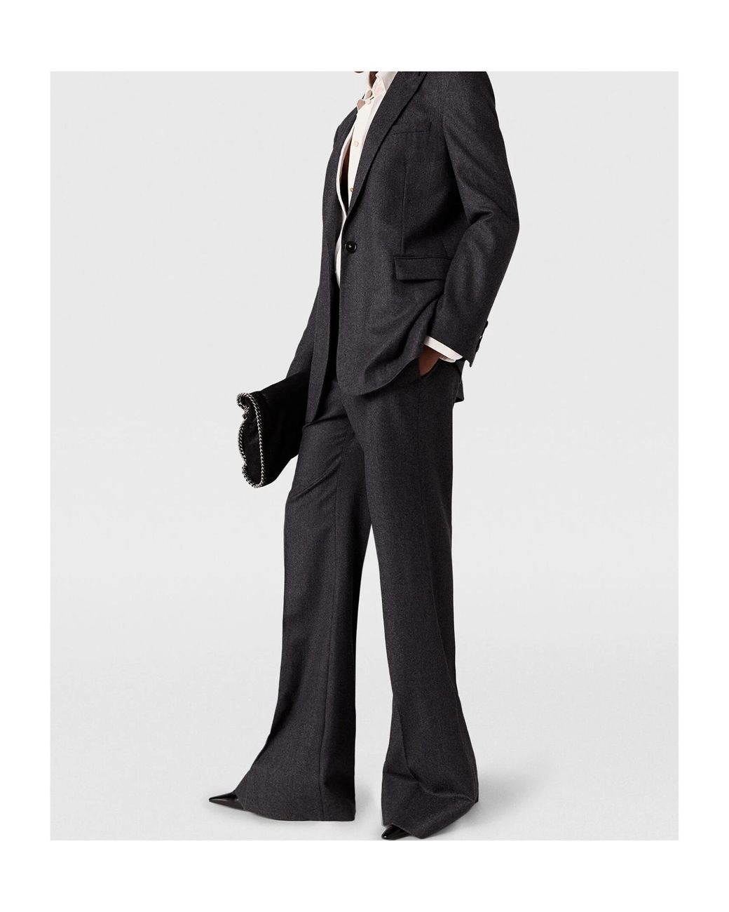 Stella McCartney Black Single-Breasted Tailored Blazer