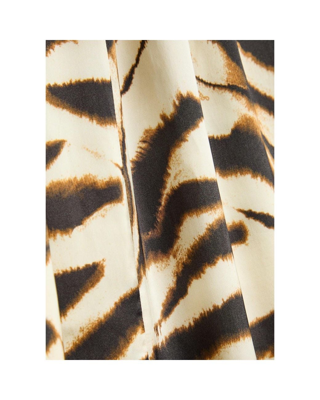 Ganni Metallic Printed Satin Skirt