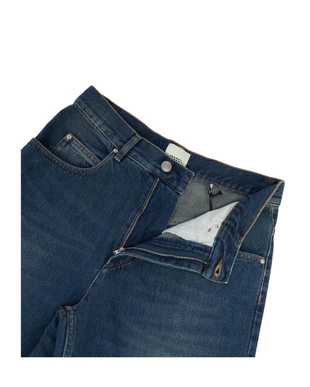 Isabel Marant Blue Joanny Mid-Rise Jeans