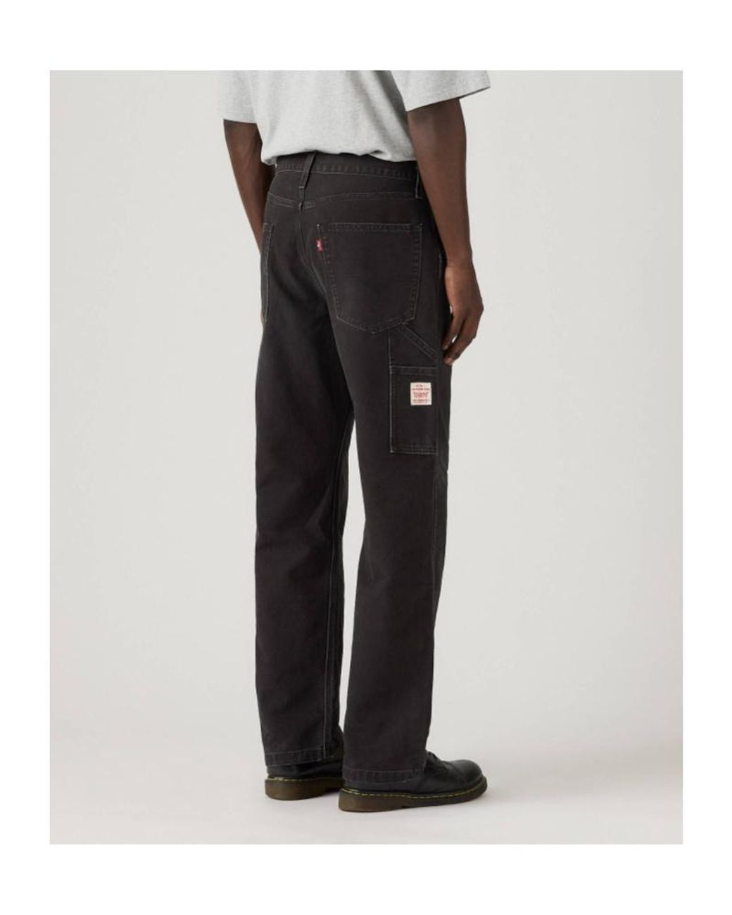 Levi's Black 568 Straight-Leg Trousers for men