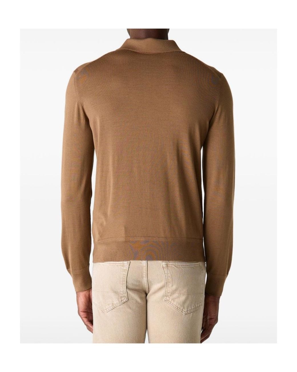 Tom Ford Brown Button-Up Polo Shirt for men