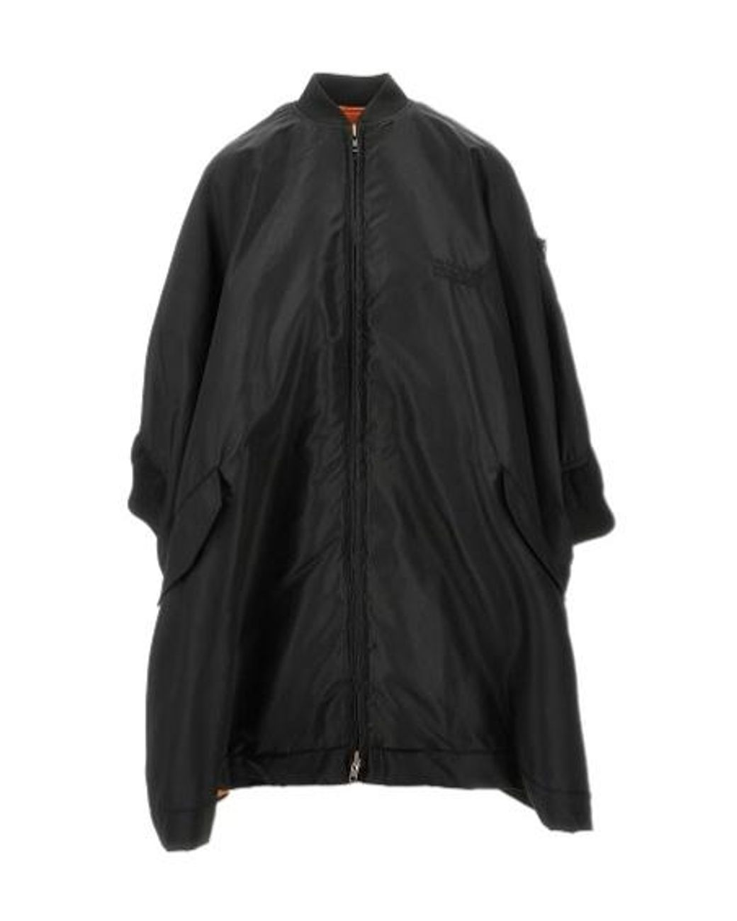 MM6 by Maison Margiela Black Oversized Bomber Cape