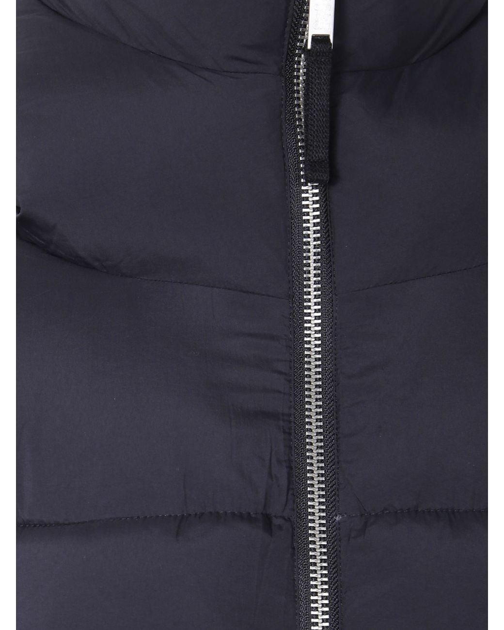 Thom Krom Blue Quilted Hooded Vest