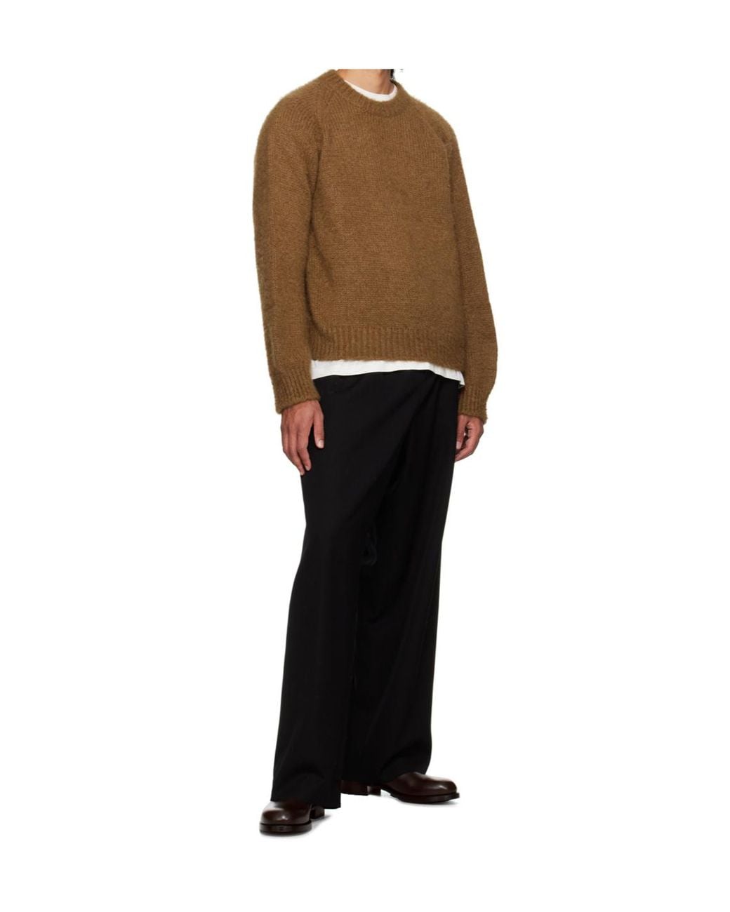 The Row Brown Round-Toe Loafers for men