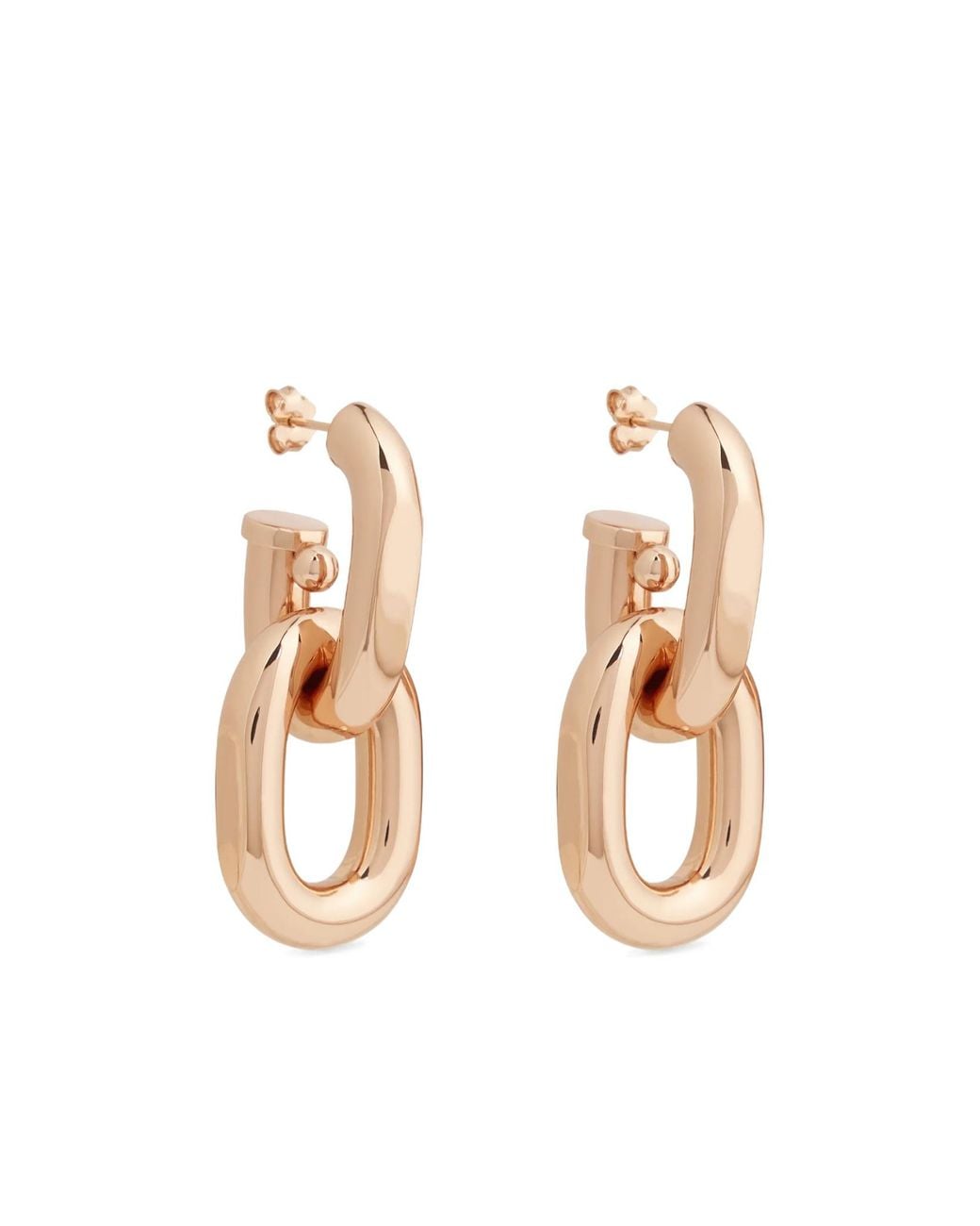 Rabanne Pink Rabanne Double Xl Link Earrings