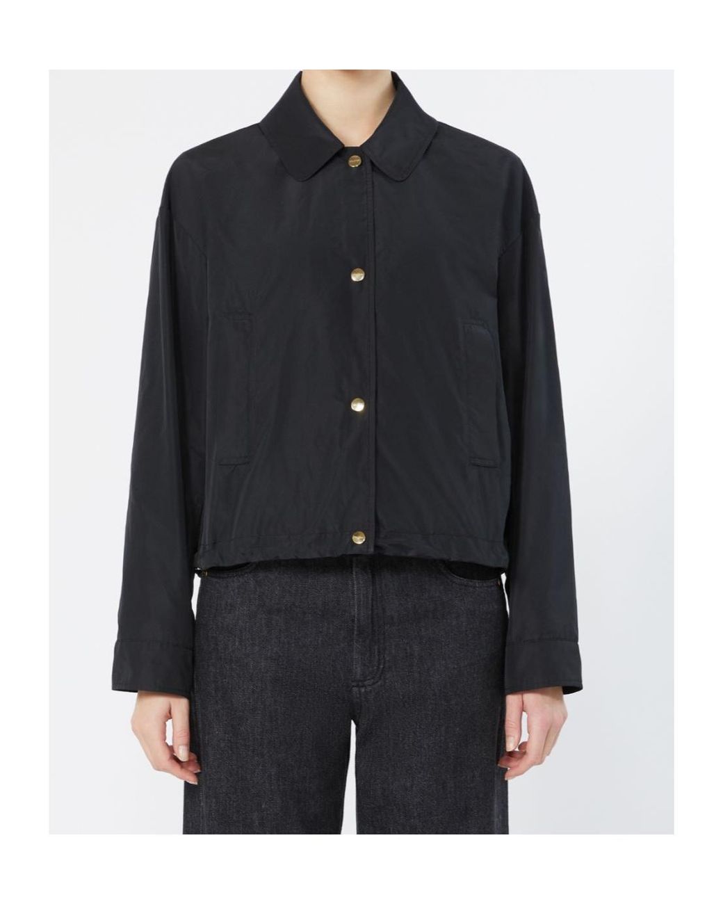 Max Mara Black Sandra Waterproof Jacket