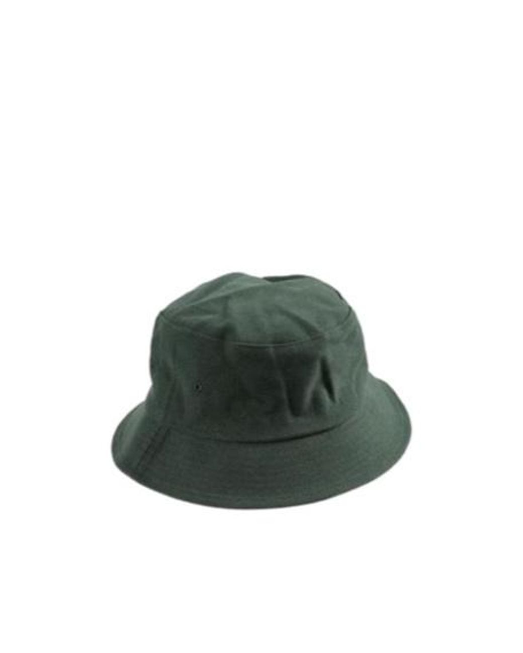 Tekla Green Cotton Fisherman's Hat