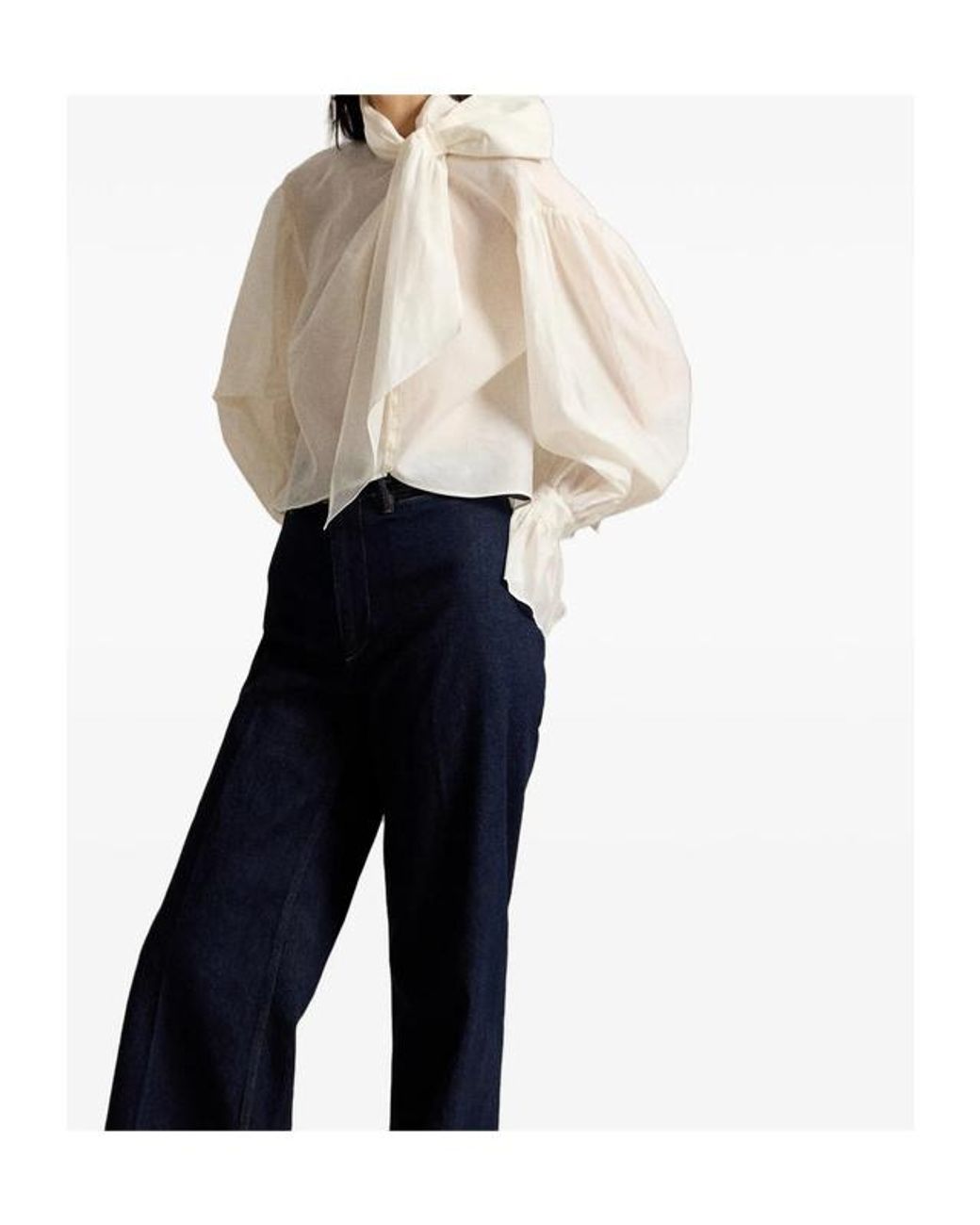 Ralph Lauren White Long-Sleeve Edgar Top