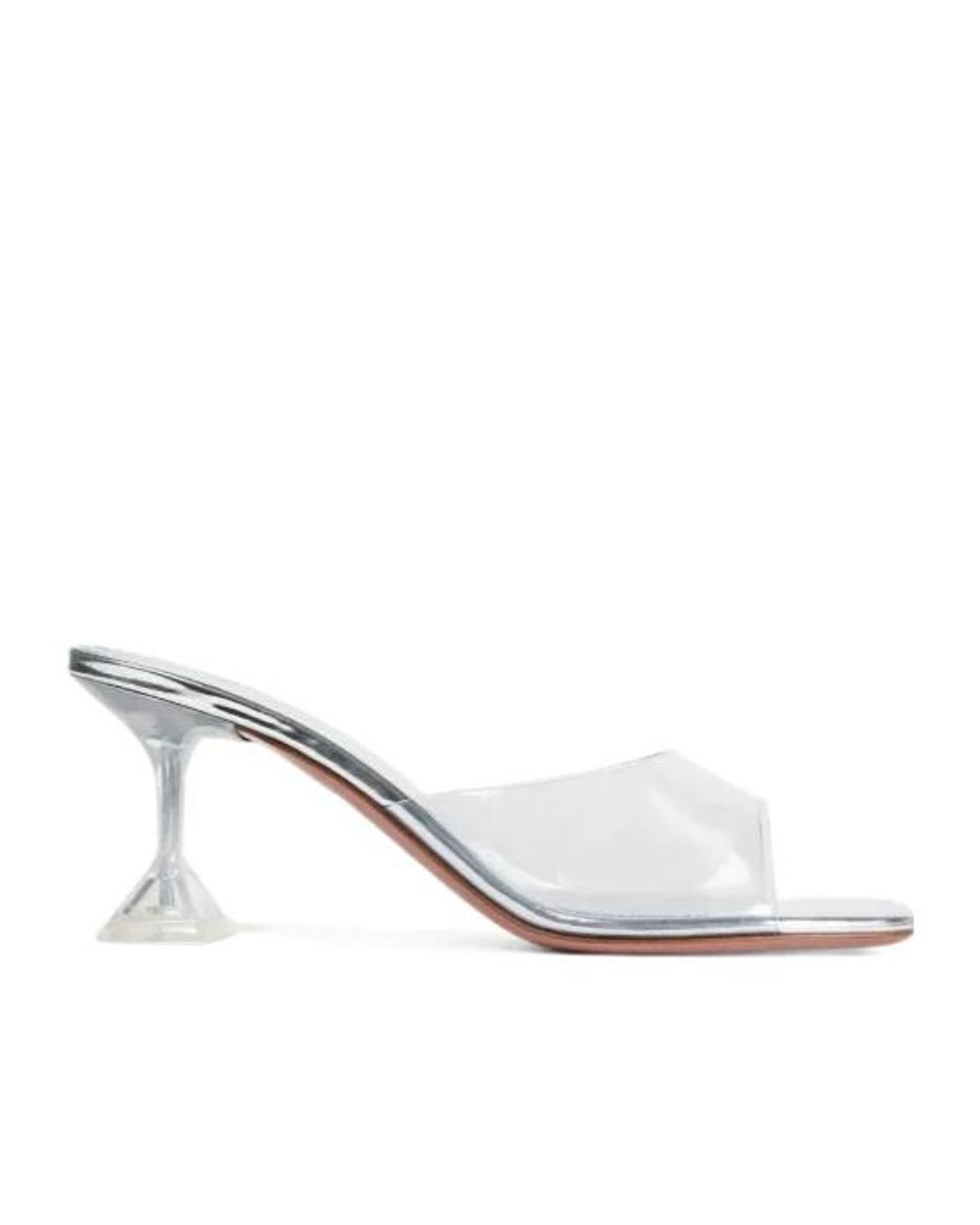 AMINA MUADDI White Open-Toe Mules