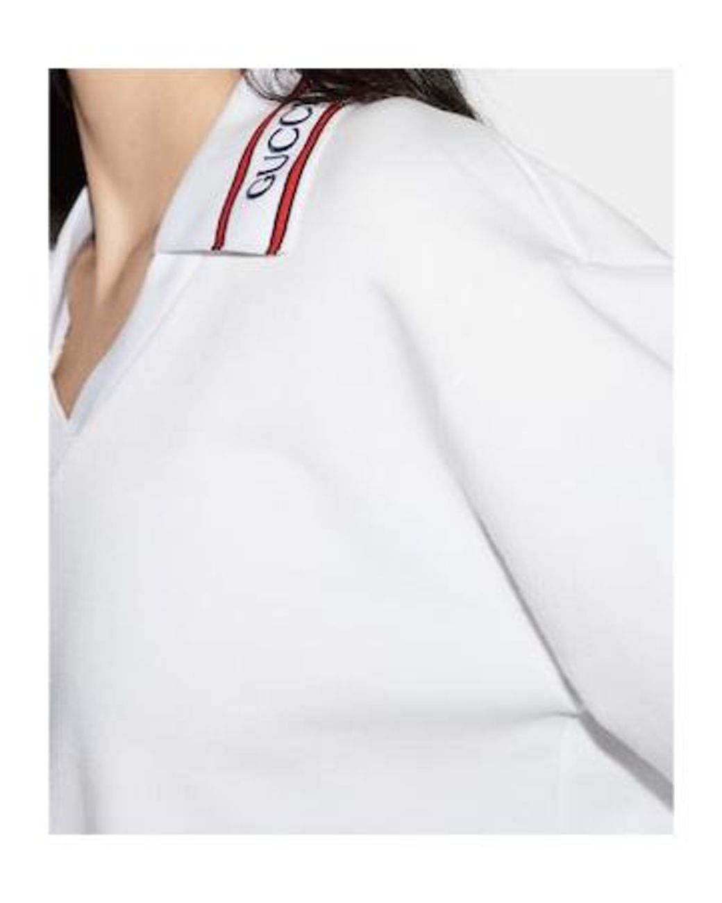 Gucci White Knitted Sweatshirt With Embroidery