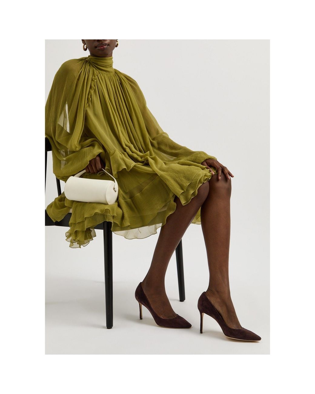 Jimmy Choo Brown Suede Court Shoes