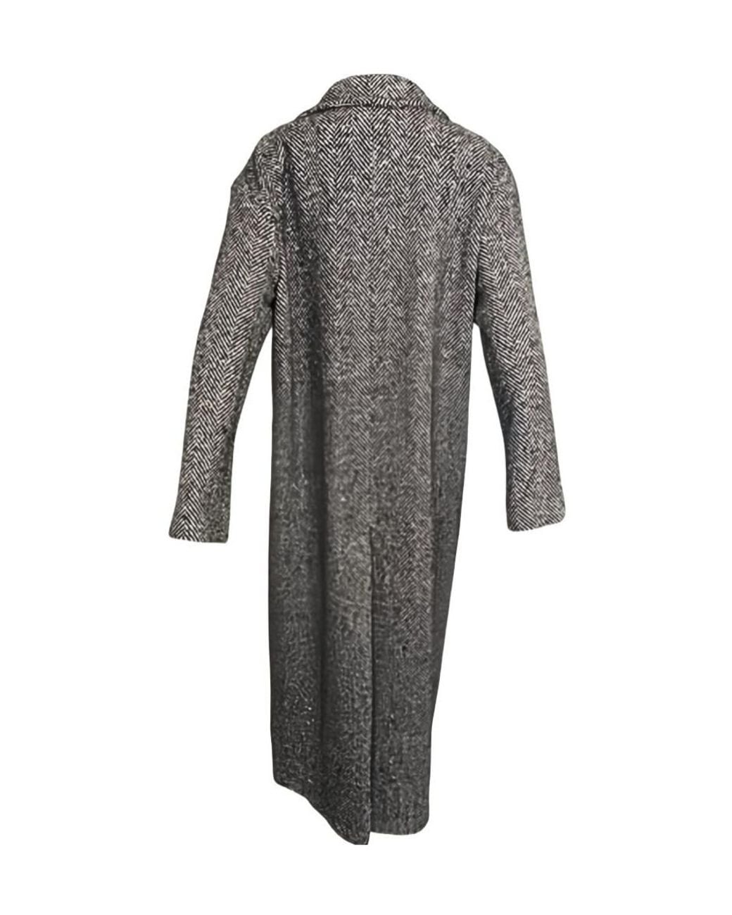 Tagliatore Gray Long-Sleeved Coat