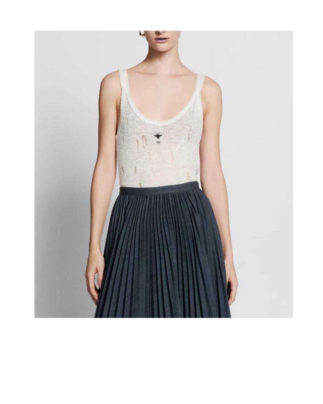 Dior White Tank Top