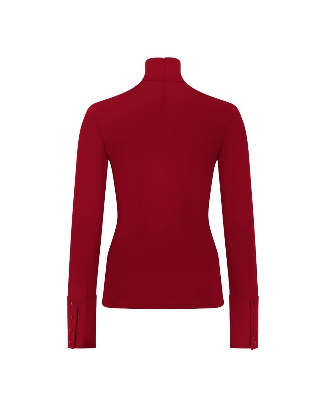 Courreges Red Courrèges High-Neck Long-Sleeve Top