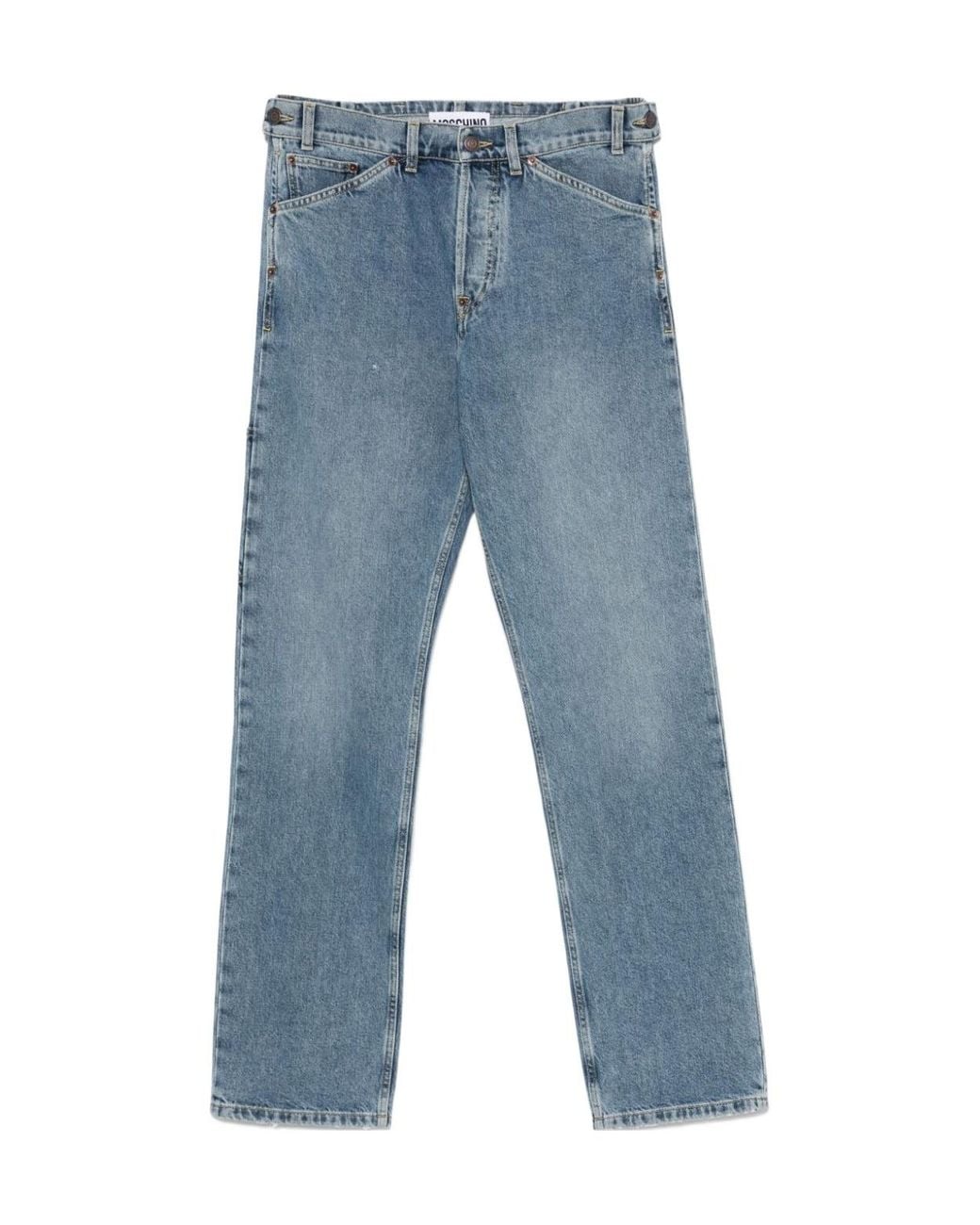Moschino Blue Straight-Leg Jeans for men
