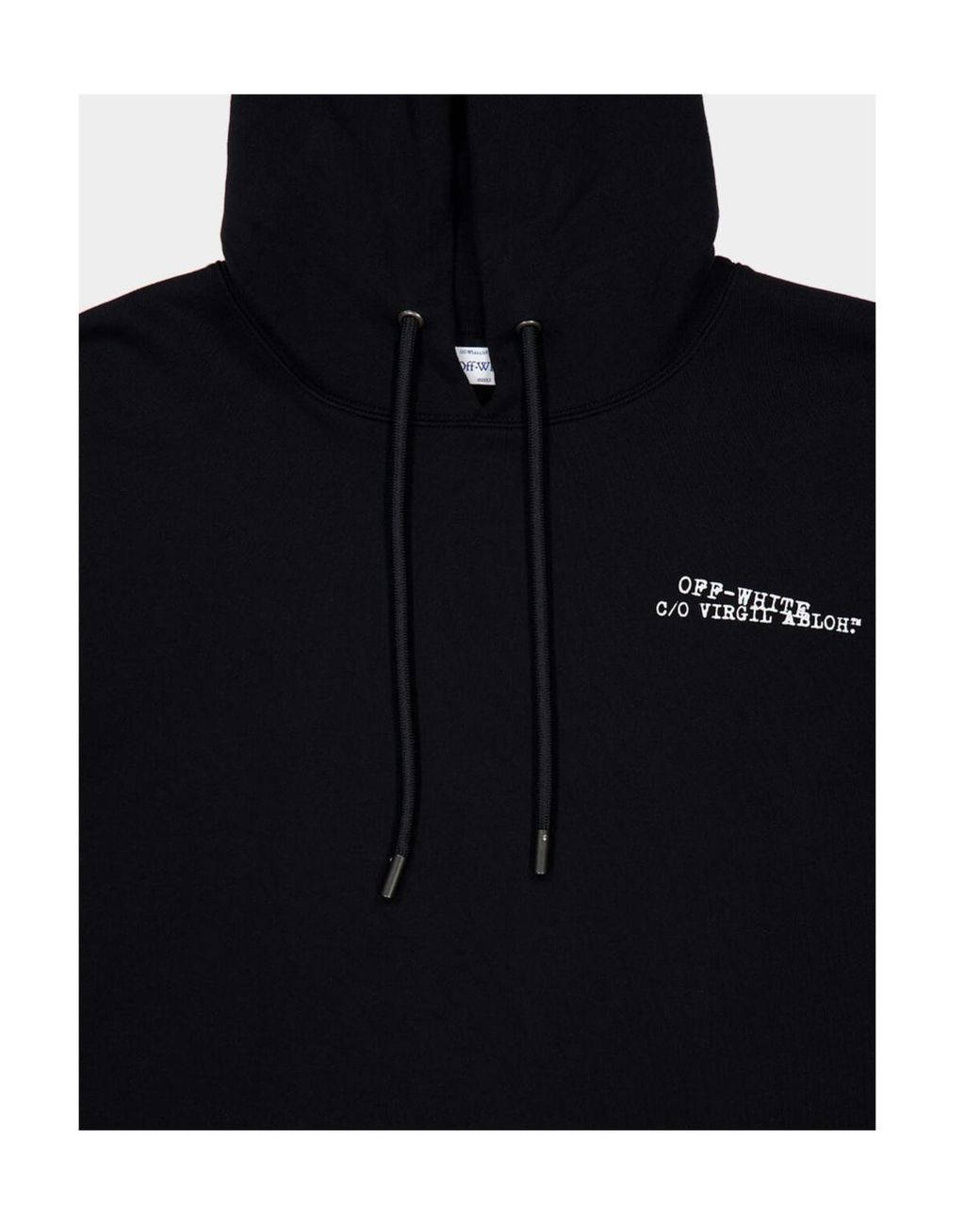 Off-White c/o Virgil Abloh Blue Drawstring Hoodie for men