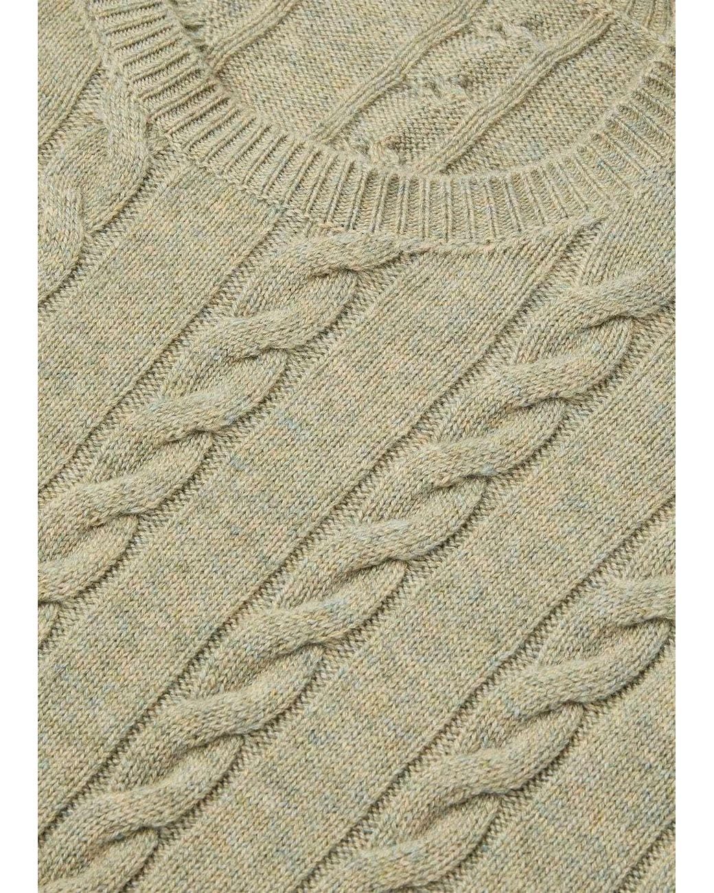 Loro Piana Green Cedar Crewneck Knitted Jumper for men