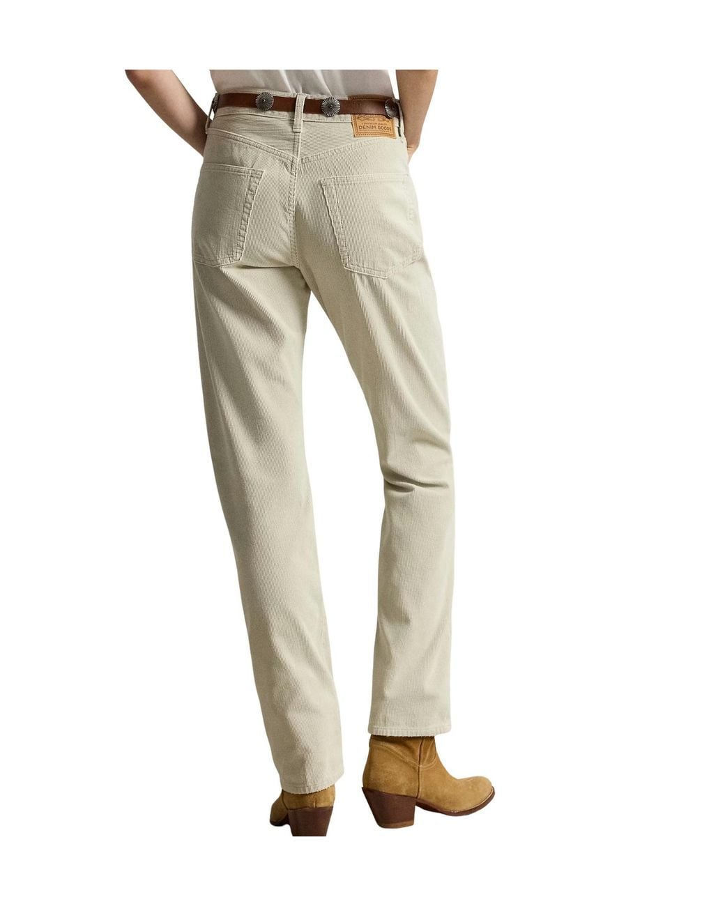 Polo Ralph Lauren Natural Corduroy Straight-Leg Trousers