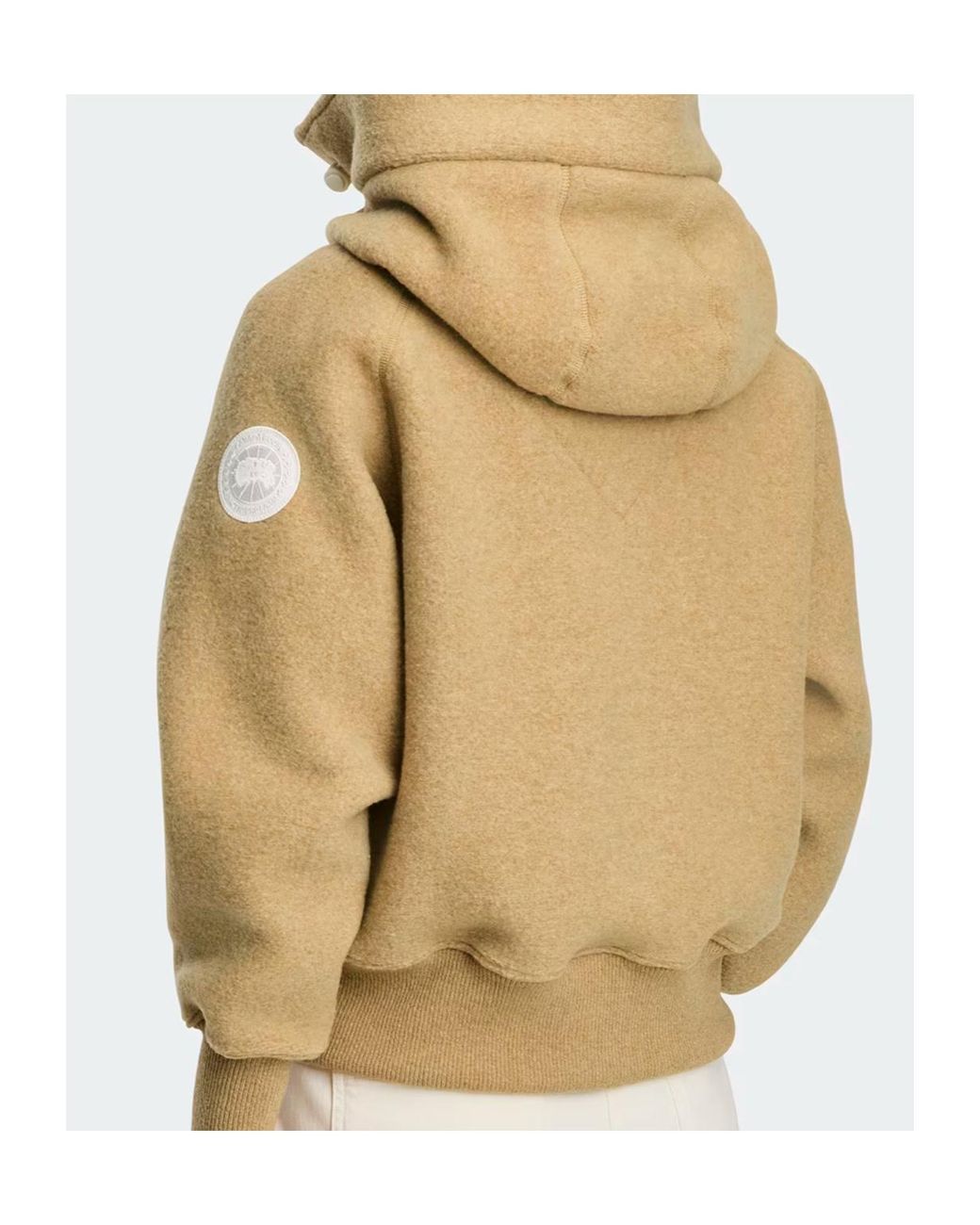 Canada Goose Natural Zip-Up Hooded Hoodie