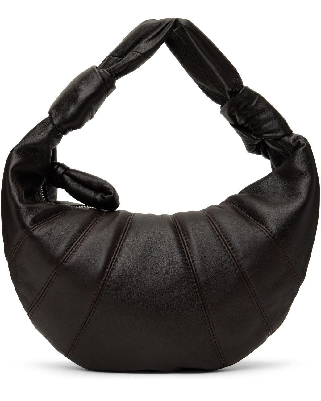 Lemaire Black Fortune Croissant Mini Top Handle Bag