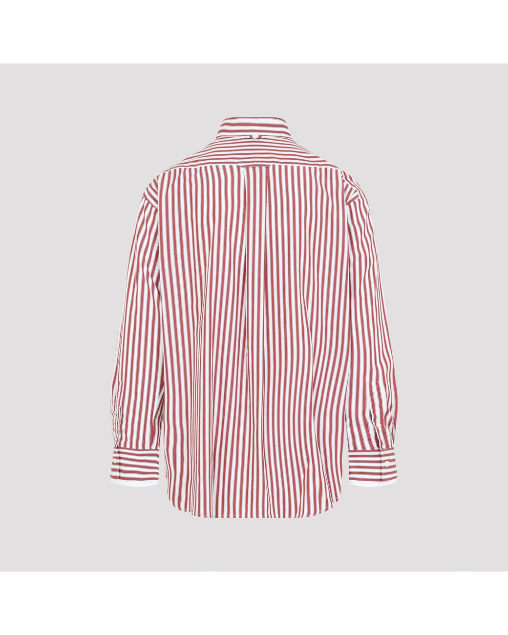 AMI Pink Ami Oversized Striped Shirt for men