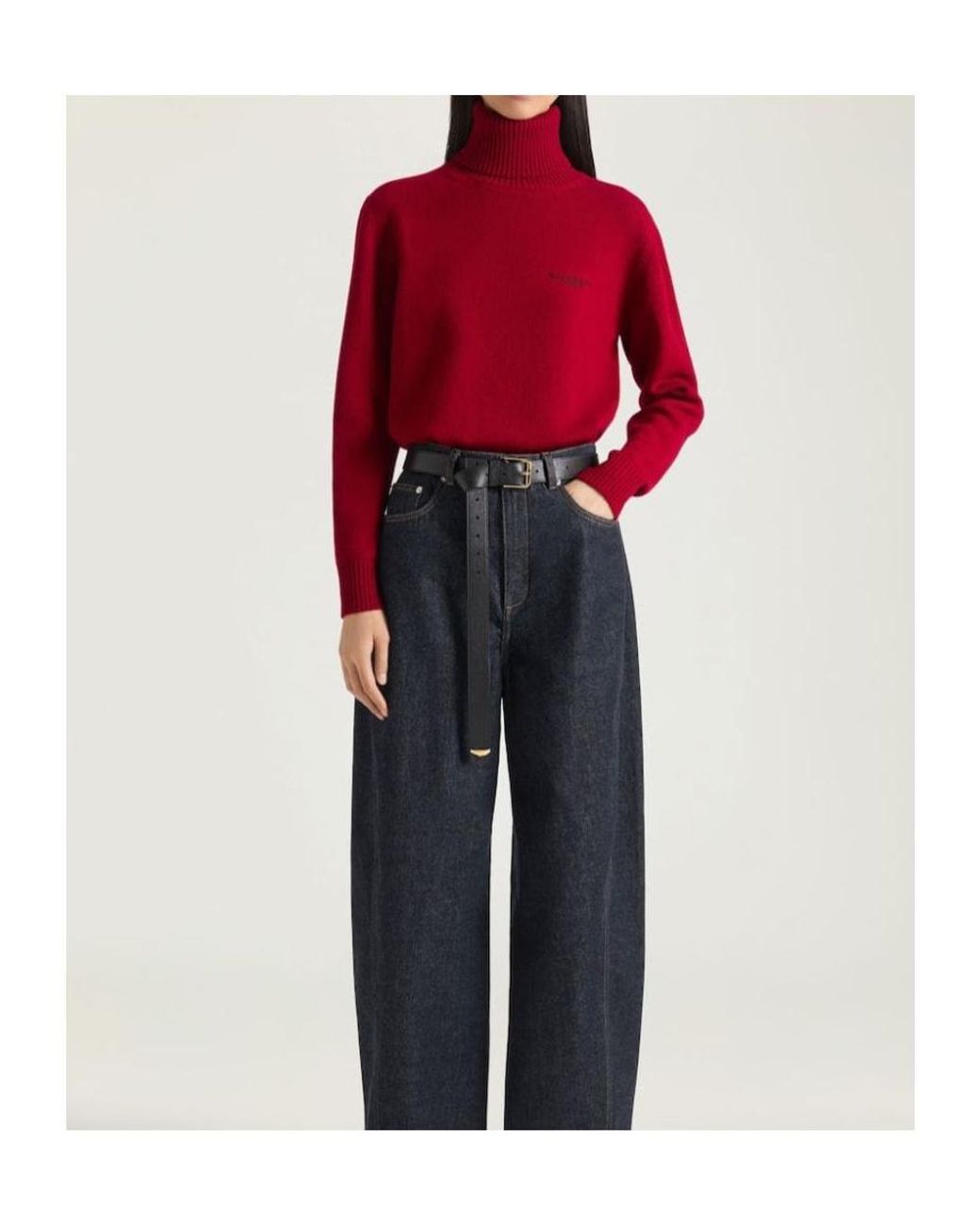 Givenchy Paris Signature Embroidered Turtleneck Sweater