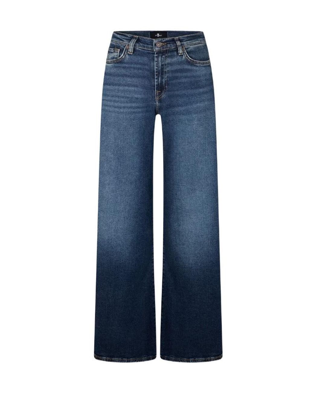 7 For All Mankind Blue Belt Loop Jeans
