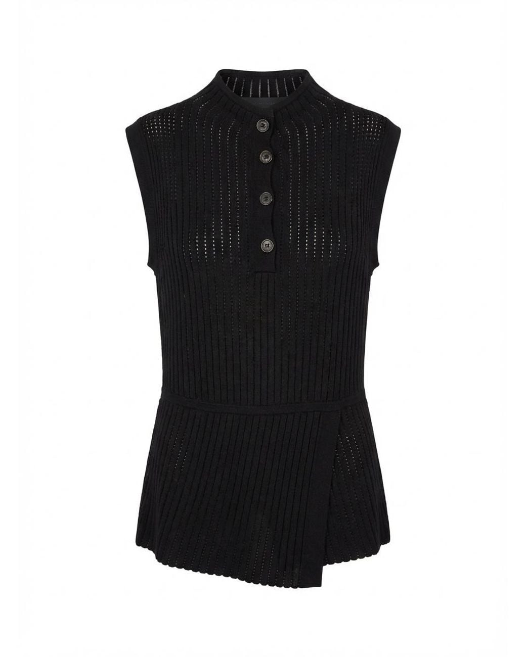 Max Mara Black Sleeveless Vest