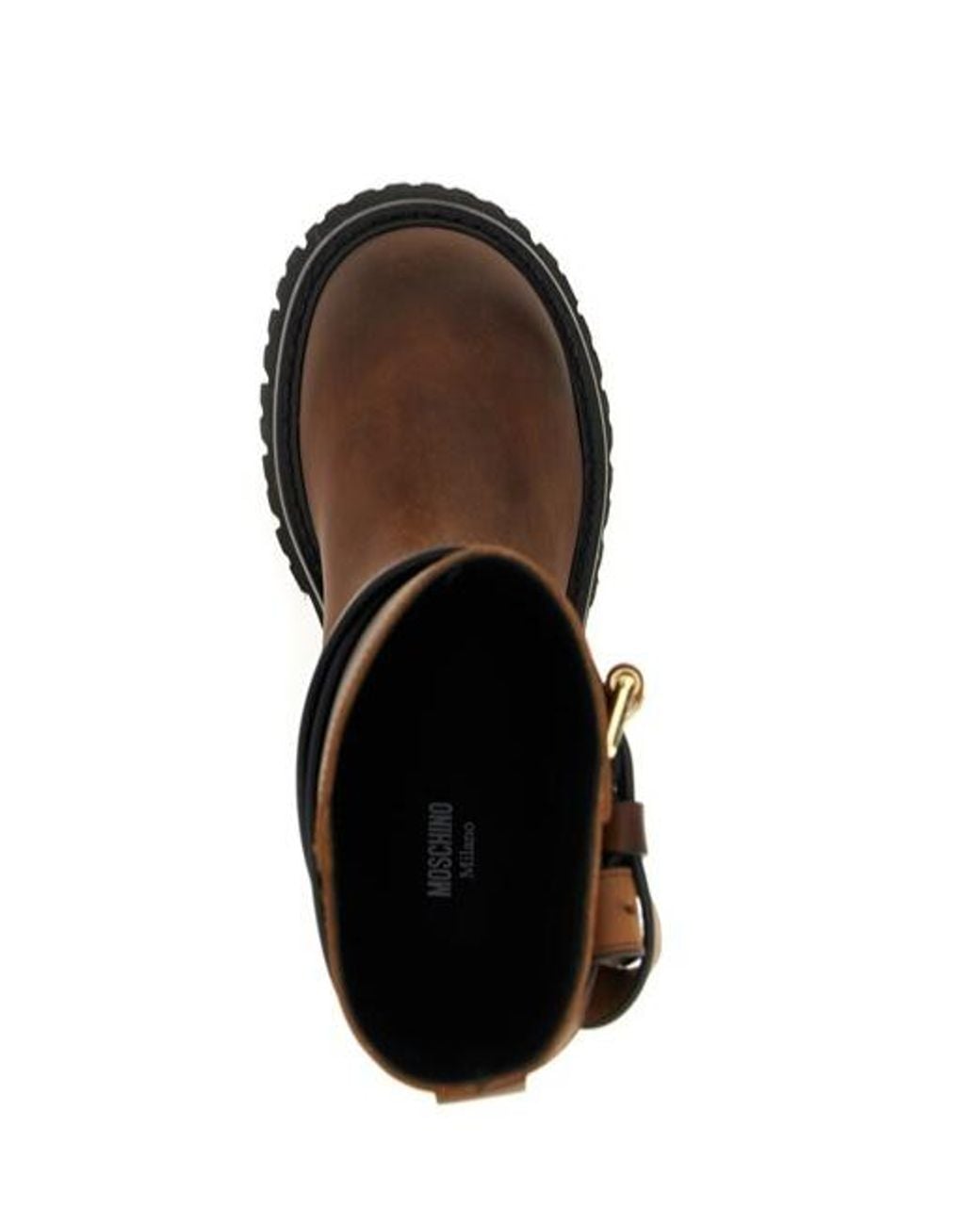 Moschino Brown Brick Boots