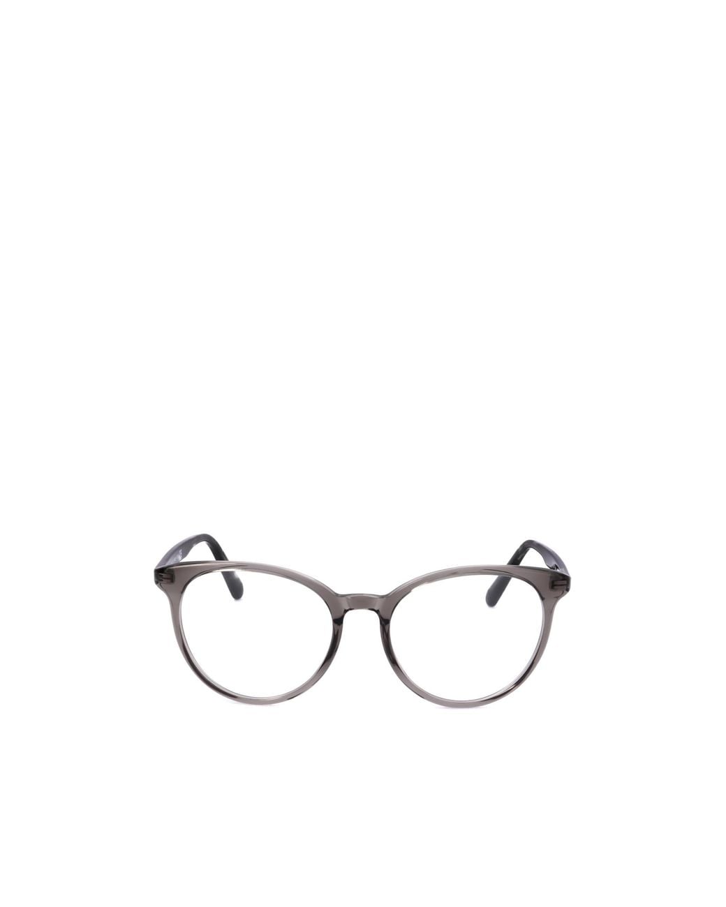 Moncler Metallic Eyewear Oval Frame Glasses