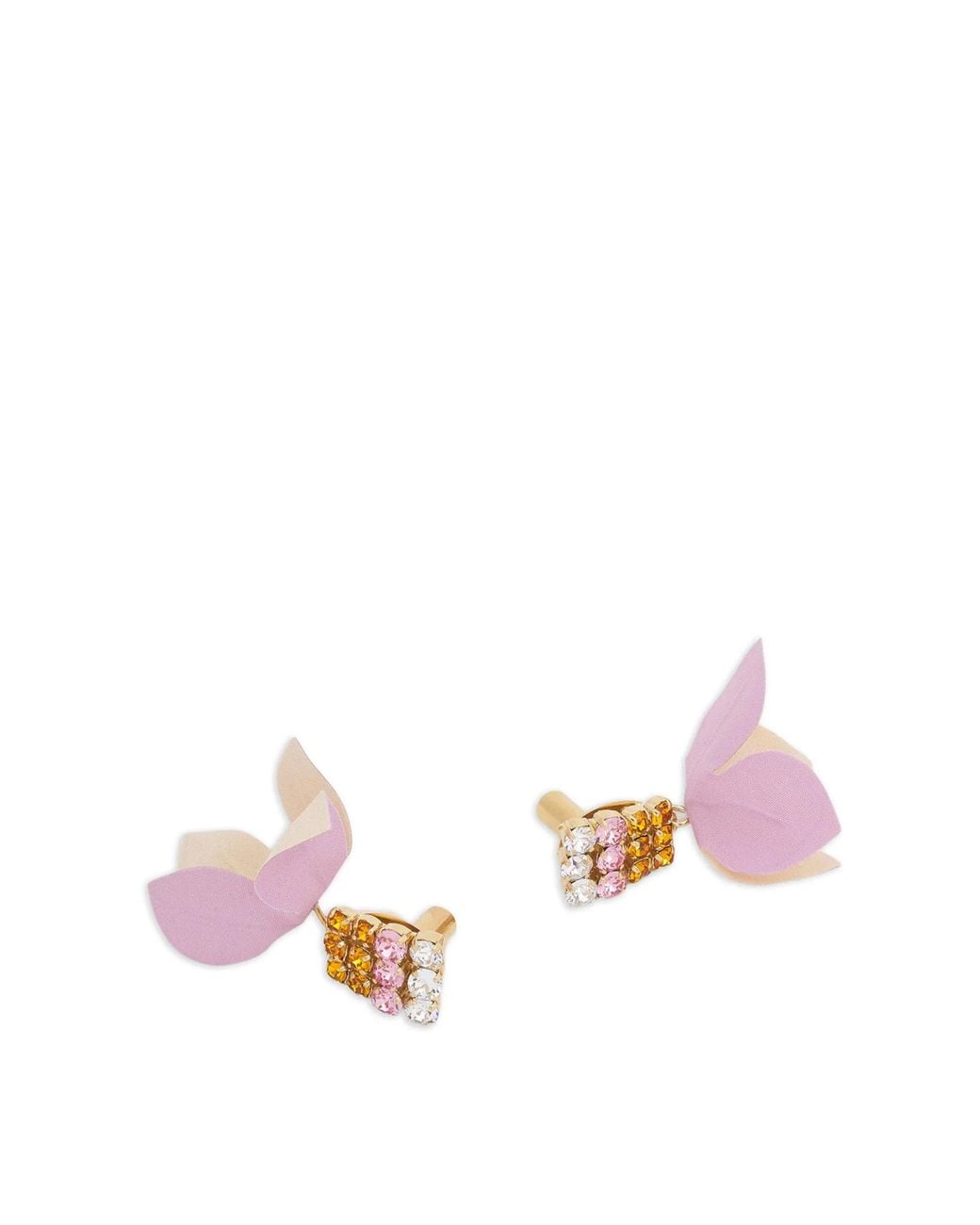Marni White Flower Earrings