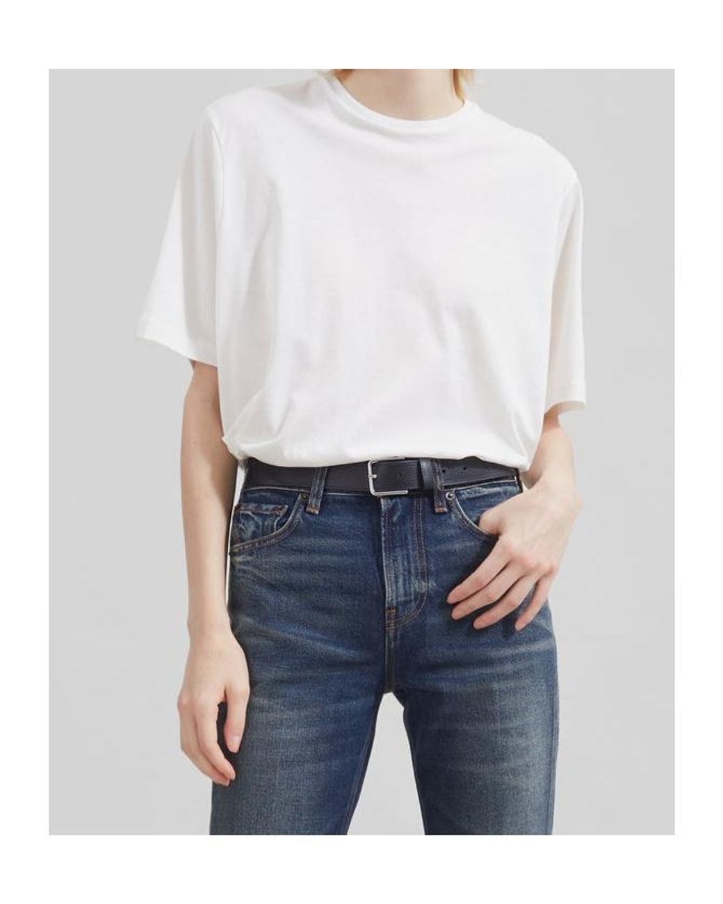 Frankie Shop White Harper Soft Organic T-Shirt