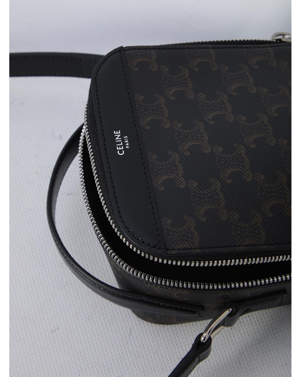 Céline Black Triomphe Shoulder Bag for men