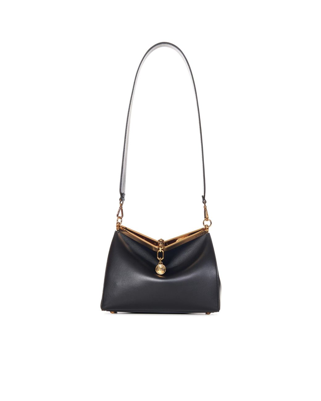 Etro Black Vela Medium Shoulder Bag