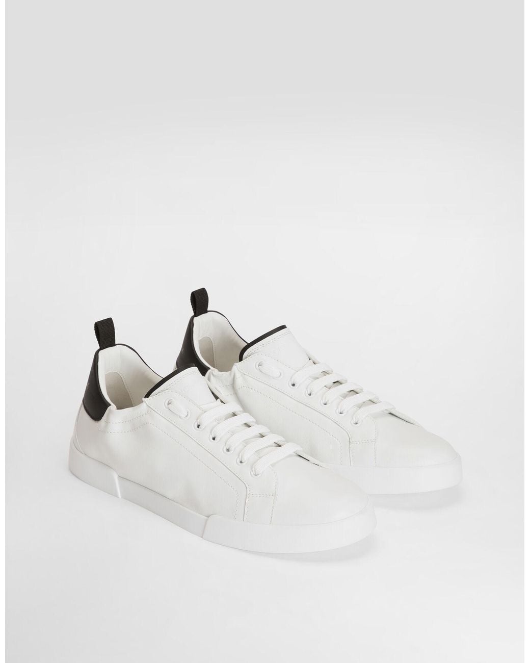 Dolce & Gabbana White Portofino Low-Top Sneakers for men