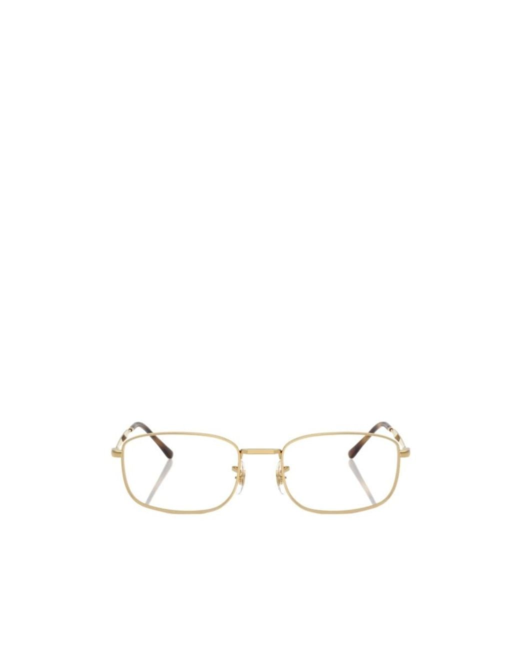 Ray-Ban White Geometric Frame Plain Mirror for men