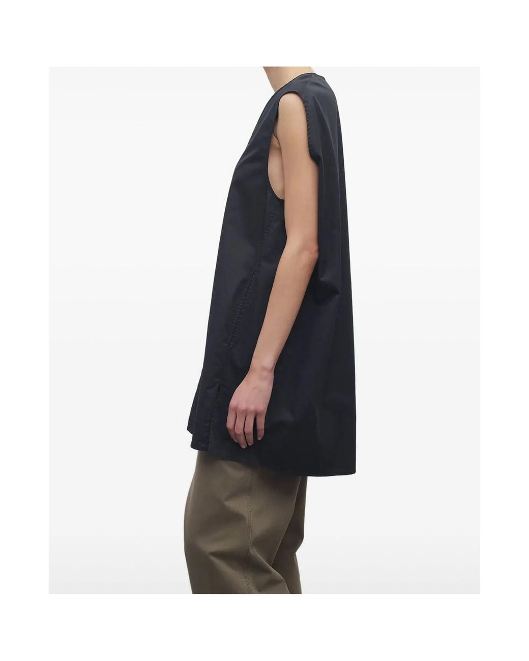 The Row Black Owen Top
