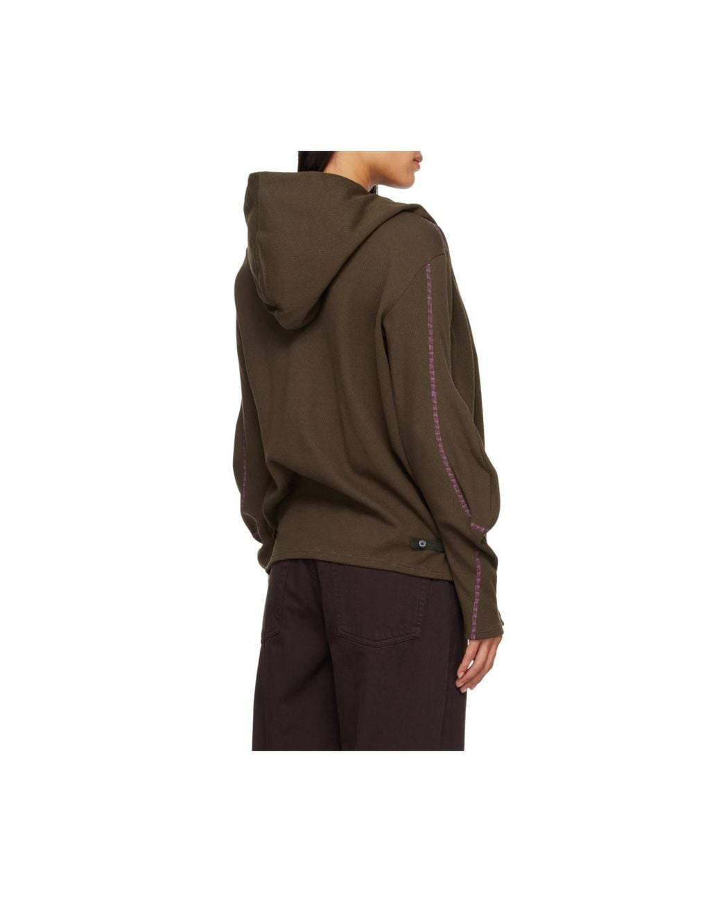 Kiko Kostadinov Black Color-Blocked Trim Hoodie