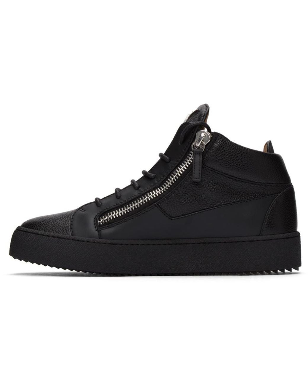 Giuseppe Zanotti Black High-Top Leisure Sneakers for men