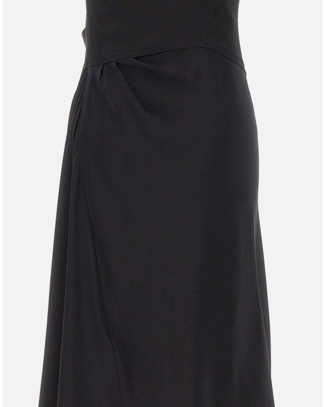 Victoria Beckham Black Dress With Lace Details