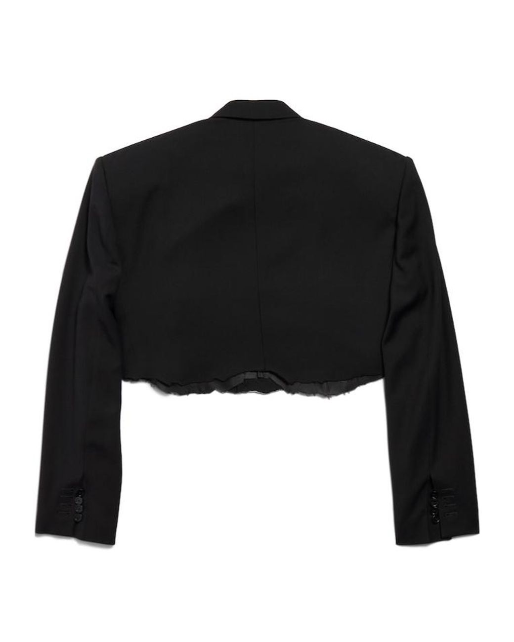 Balenciaga Black Cut-Out Single-Breasted Blazer