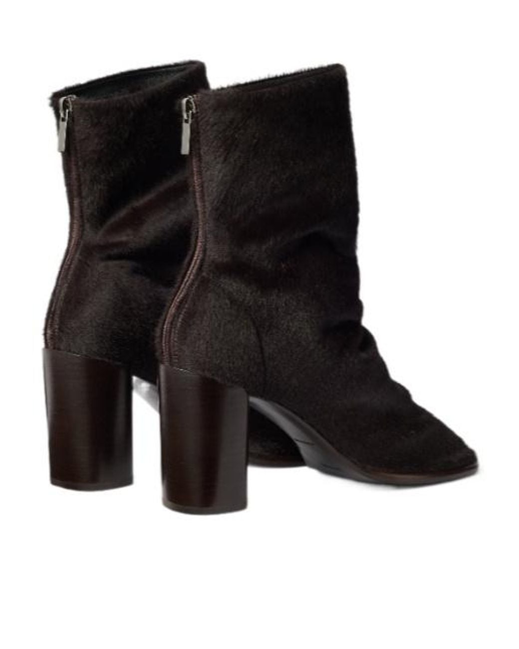 Lemaire Black 80Mm Glove Heeled Ankle Boots